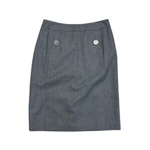 Talbots Women’s Size 6 Gray Straight Business Skirt Career Workwear Office‎ NWT